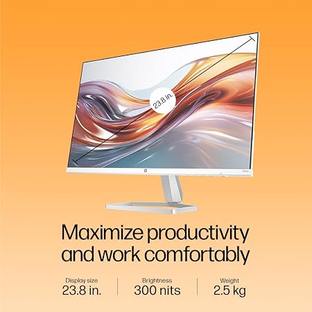 HP Series 524sa 24-Inch FHD Monitor with Built-in Speakers - Image 2