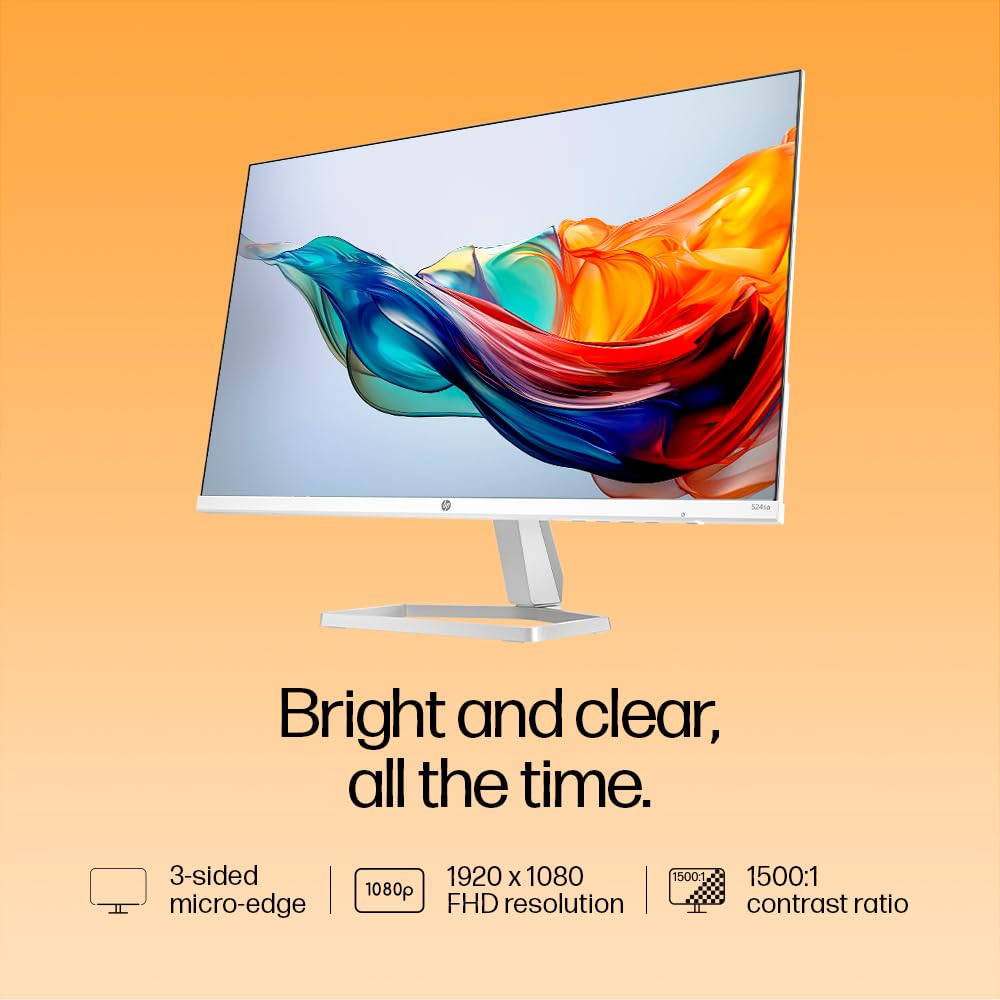 HP Series 524sa 24-Inch FHD Monitor with Built-in Speakers - Image 4
